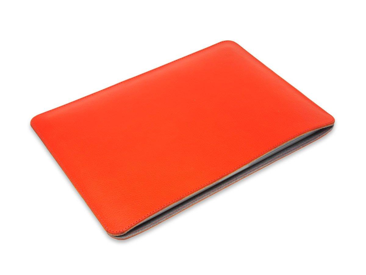 Italian Leather Macbook Sleeve Red Handmade in USA
