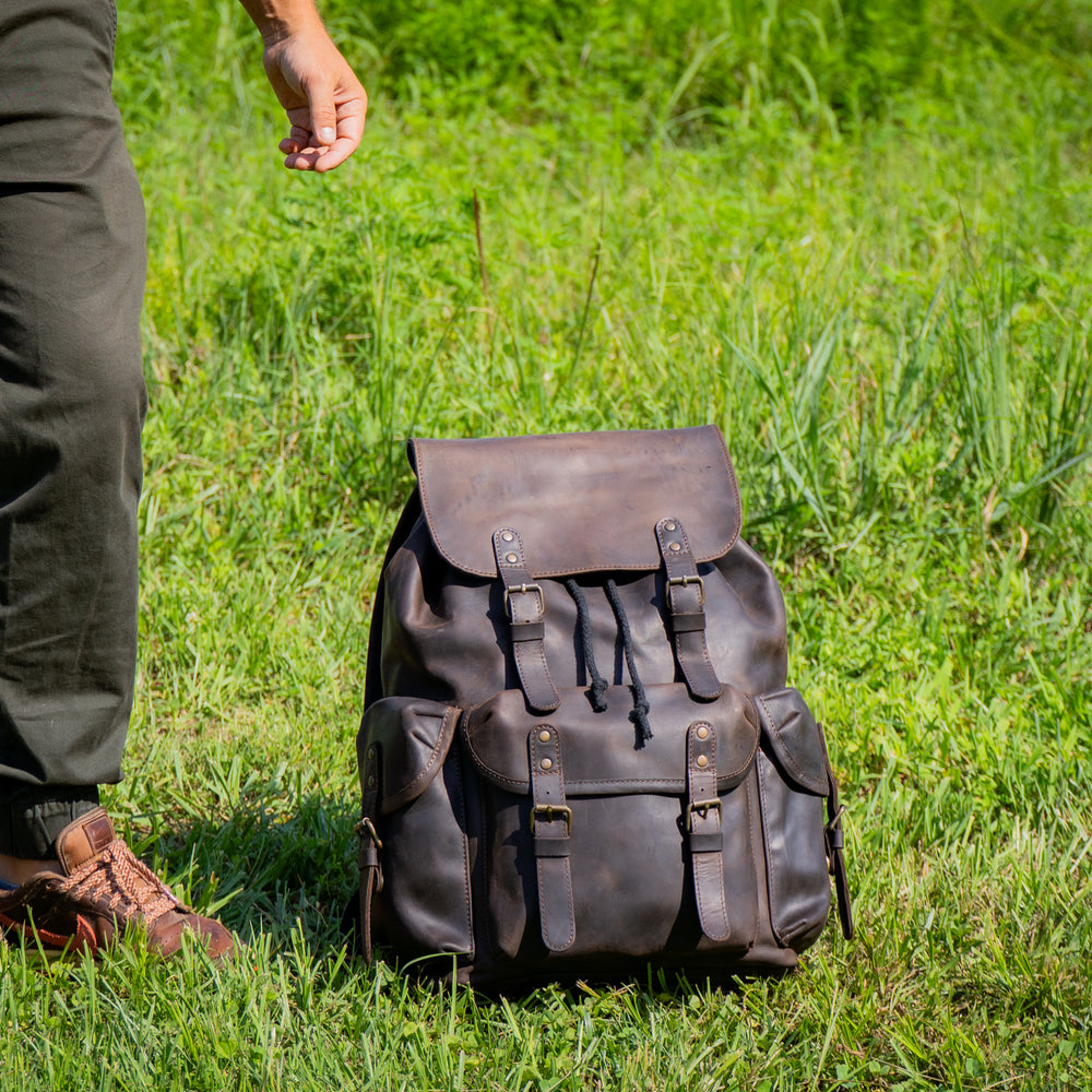
                      
                        Crazy Horse Leather Backpack Adventure for Man - Brown Nut
                      
                    