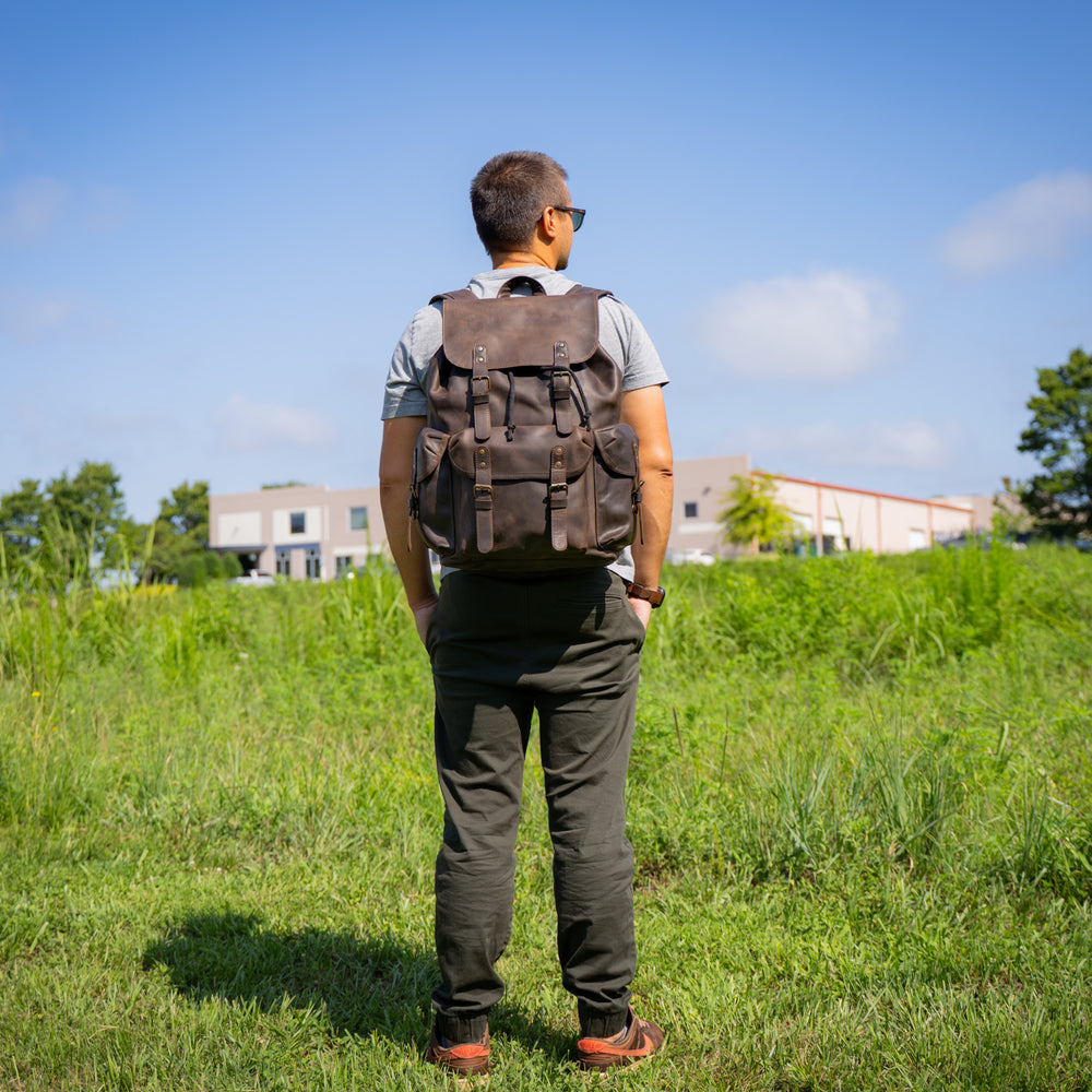 
                      
                        Crazy Horse Leather Backpack Adventure for Man - Brown Nut
                      
                    