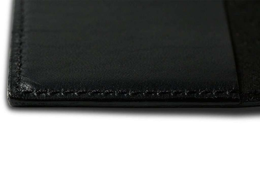 Large Leather Planner Cover - Black
