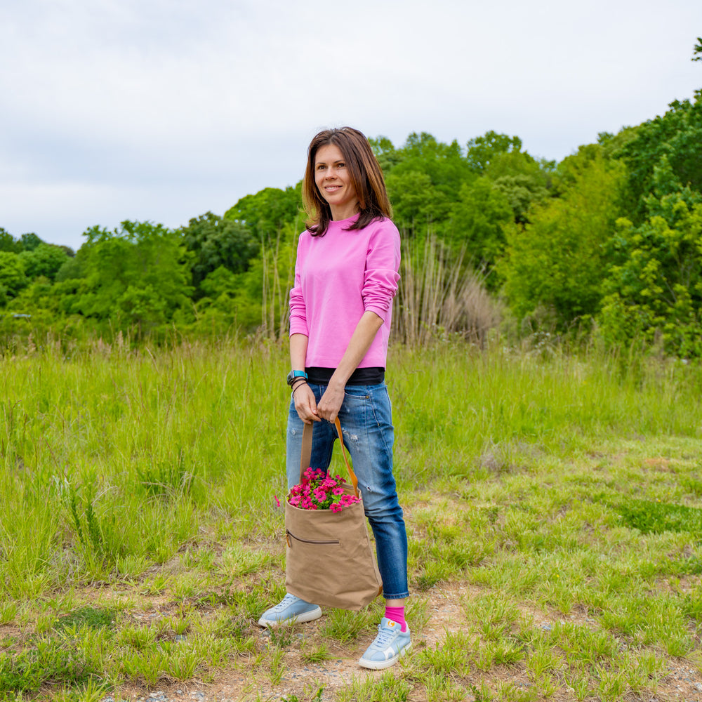 
                      
                        Canvas Bucket Tote Bag - Camel
                      
                    