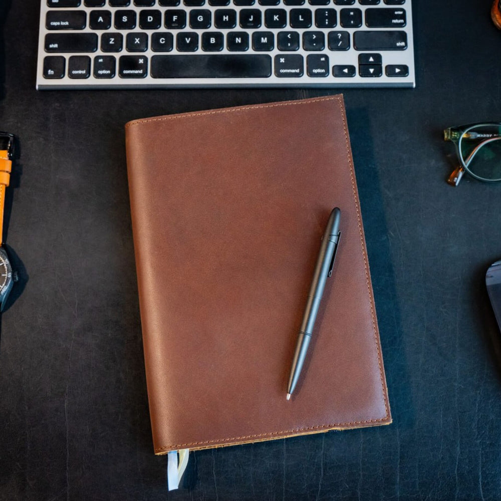 Milwaukee Leather Clever Fox Budget Planner - Chestnut