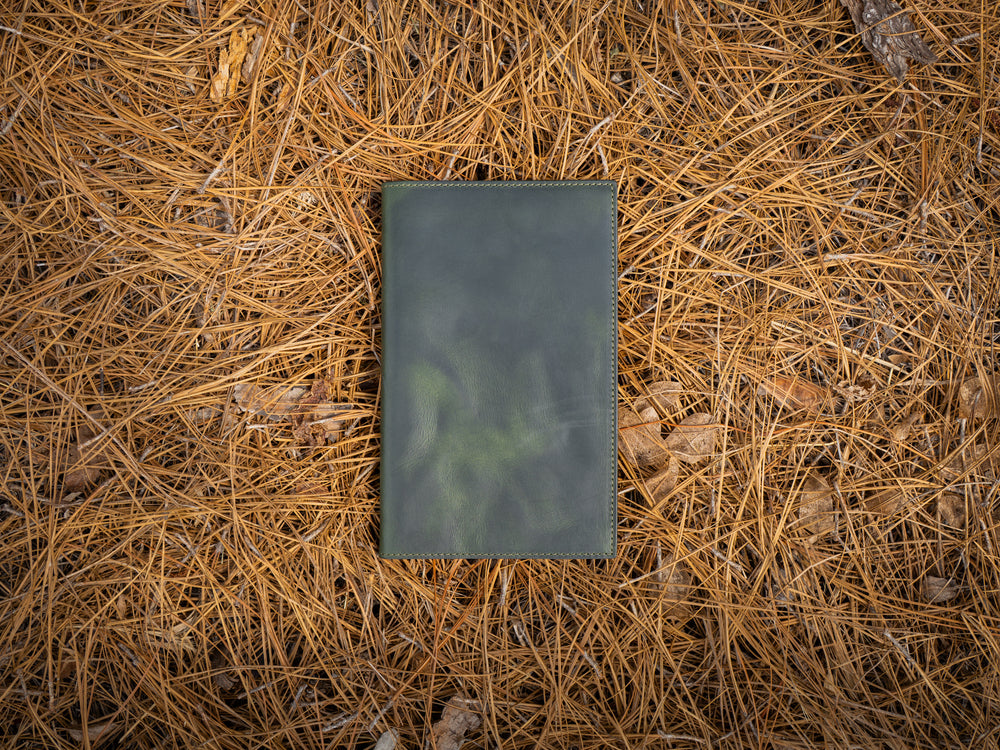 Milwaukee Leather Rhodia A5 Notebook Cover - Green Moss