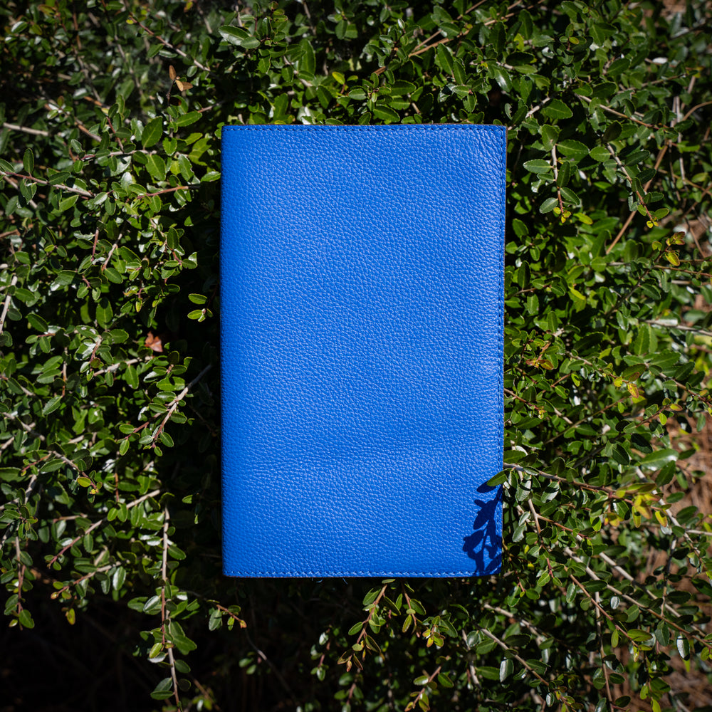 Italian Leather Moleskine Cahier Journal - Ultramarine