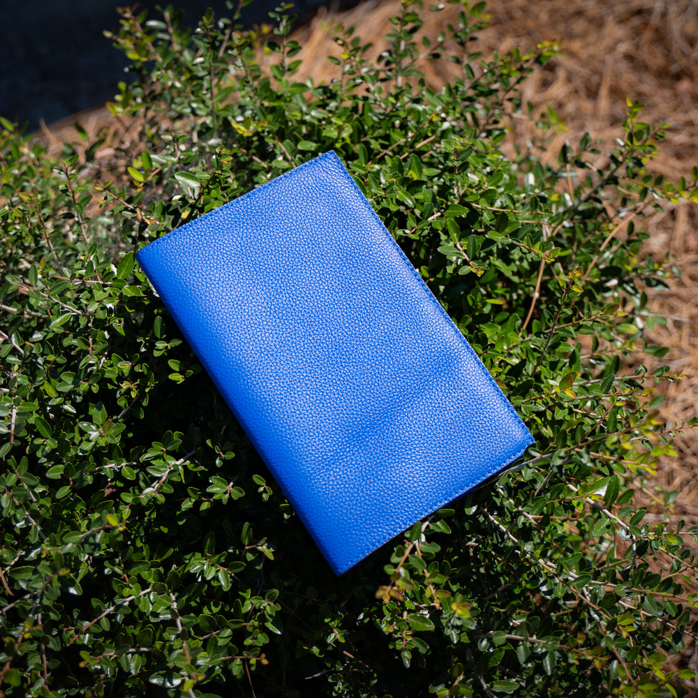 Italian Leather Moleskine Cahier Journal - Ultramarine