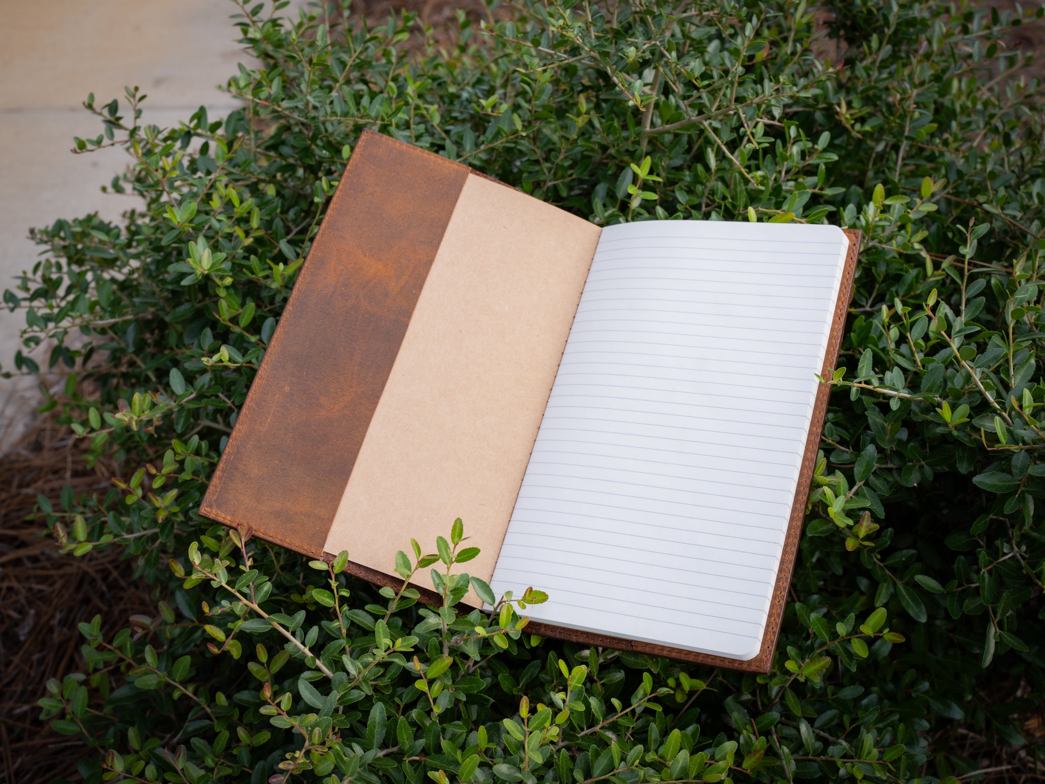 Crazy Horse Large Leather Journal - Brown | olpr USA