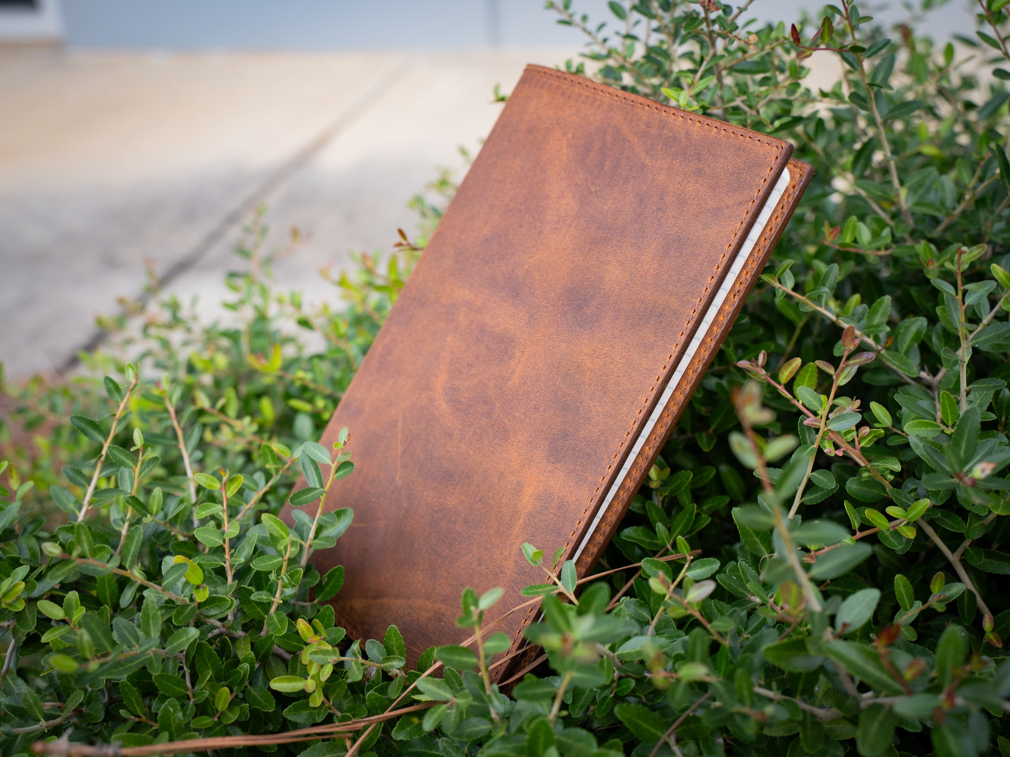 Crazy Horse Large Leather Journal - Brown | olpr USA