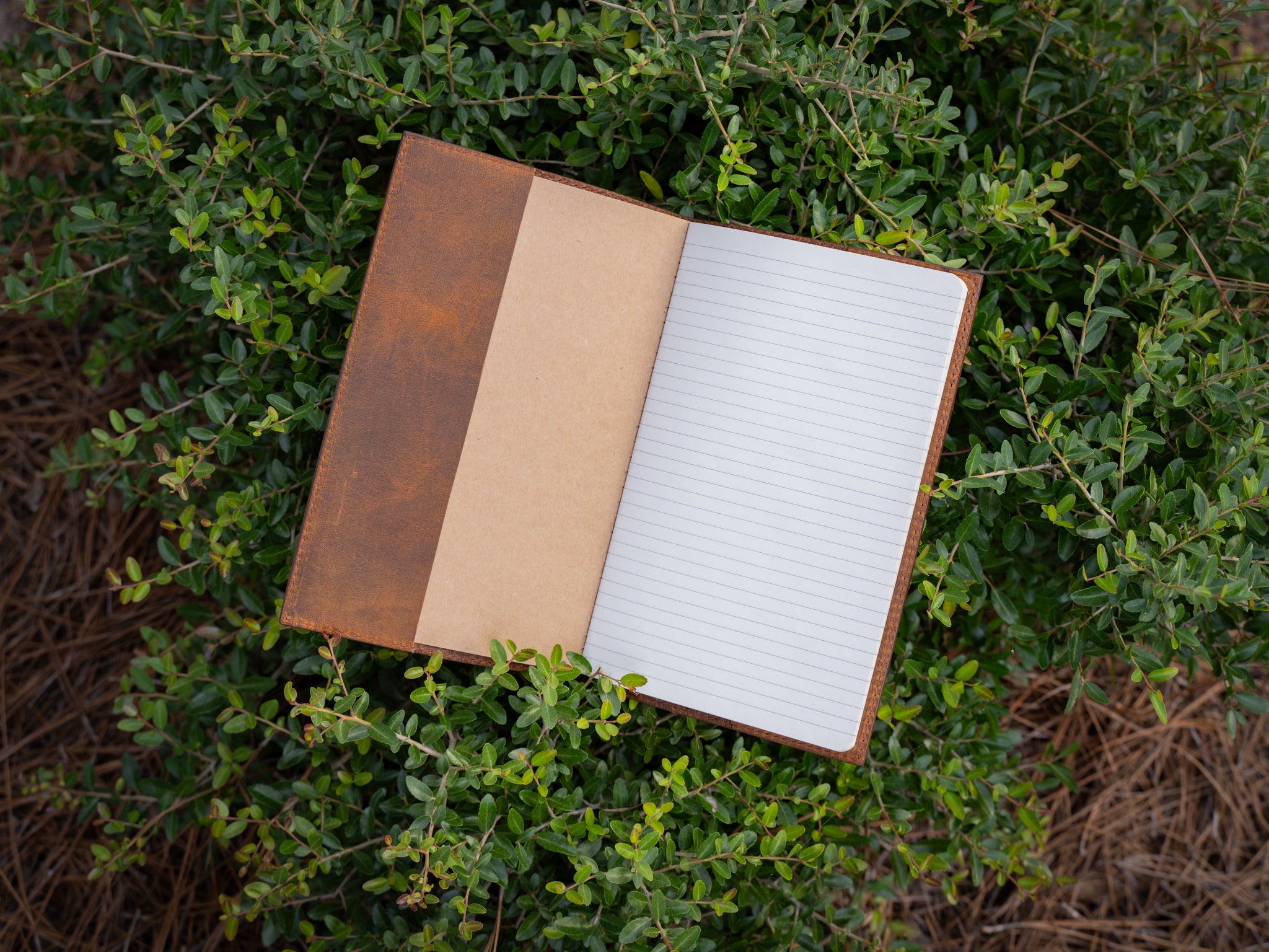 Crazy Horse Large Leather Journal - Brown | olpr USA