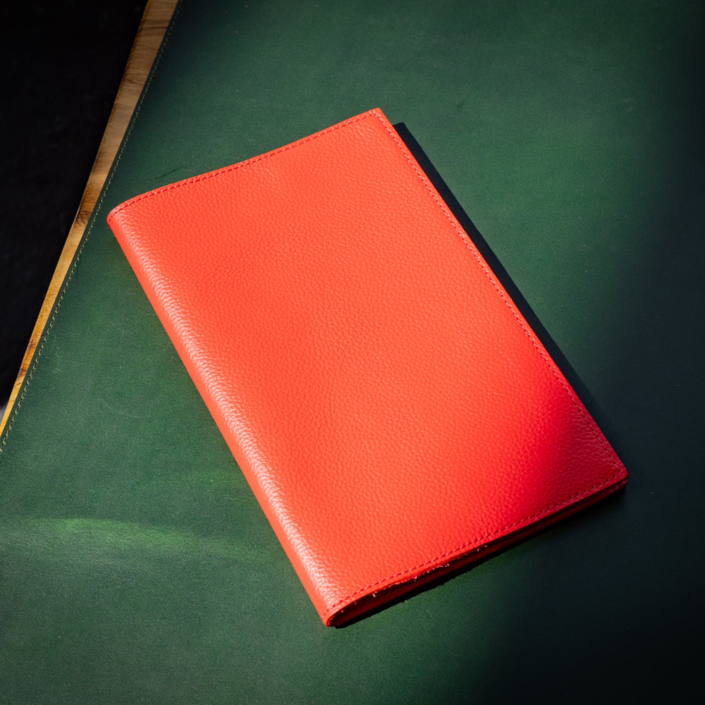 Italian Leather Moleskine Cahier Journal - Red