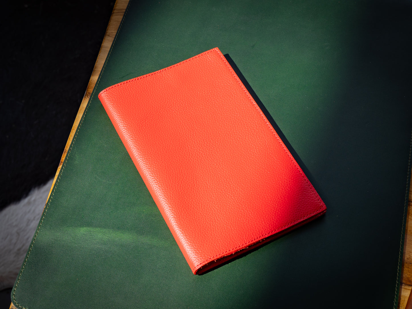 Italian Leather Moleskine Cahier Journal - Red