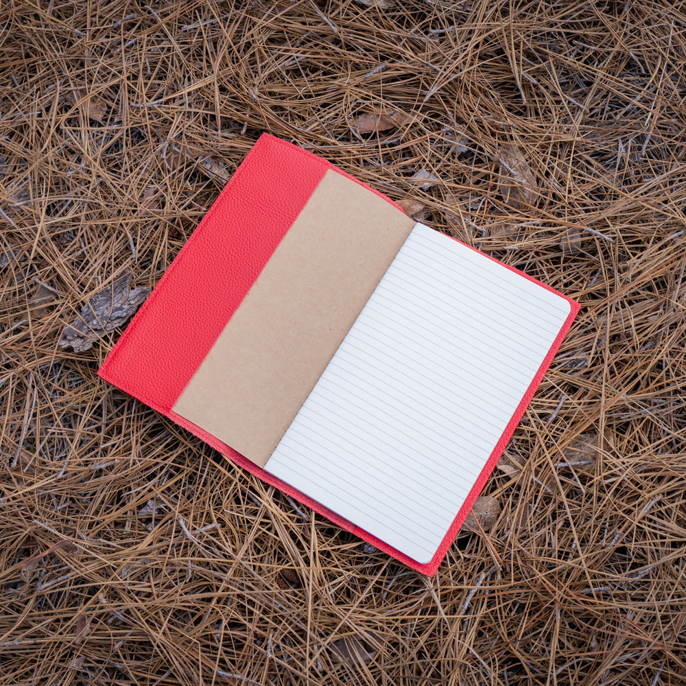
                      
                        Italian Leather Moleskine Cahier Journal - Red
                      
                    