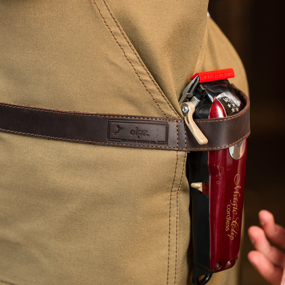 
                      
                        Canvas and Leather Apron - Camel
                      
                    