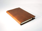 Large Leather Planner Cover - Chestnut