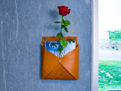 Leather Envelope Mail Box - Natural