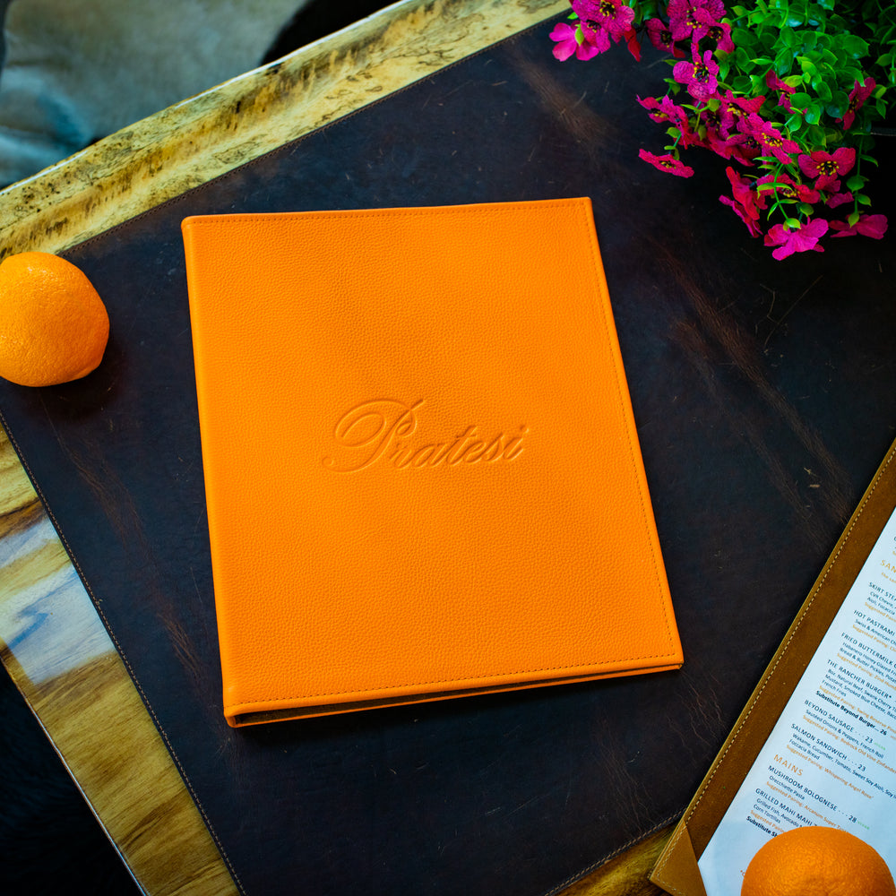 
                      
                        Menu Folder with Ring Binder - Orange
                      
                    