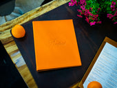 Menu Folder with Ring Binder - Orange