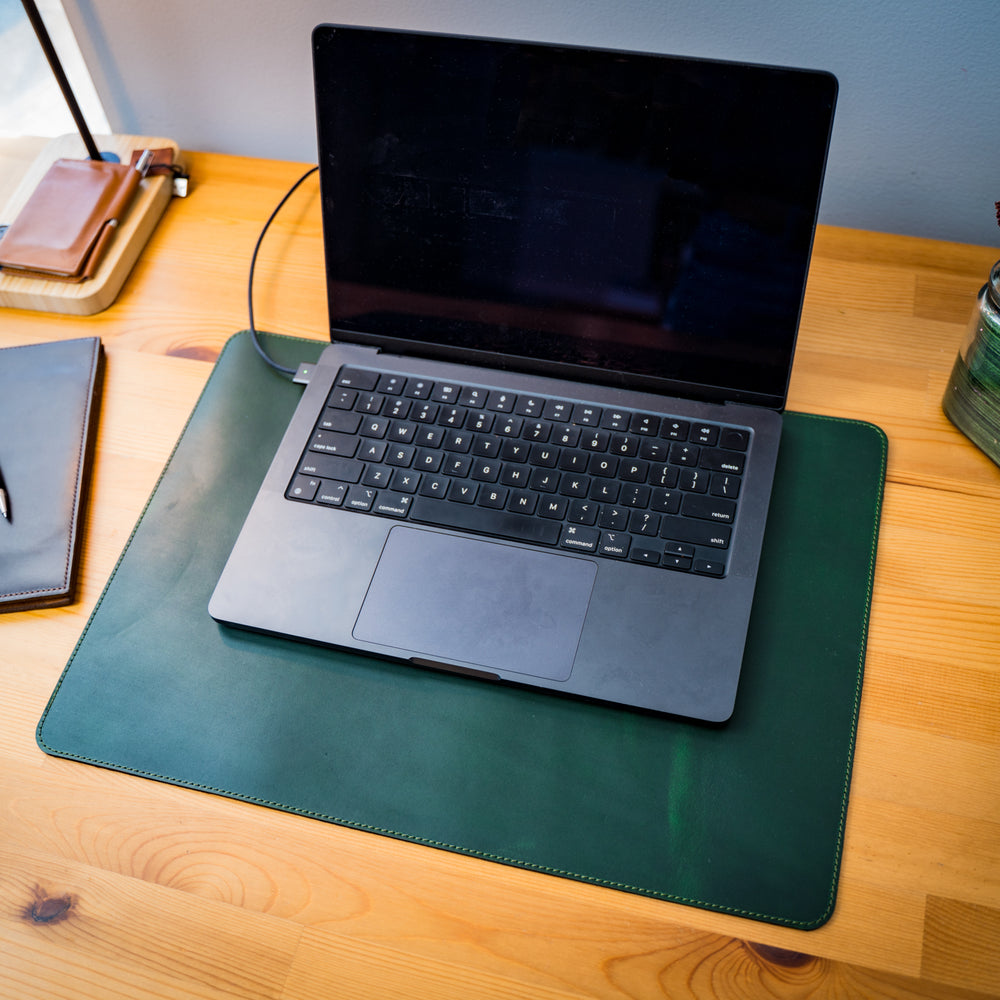 
                      
                        Milwaukee Leather Desk Pad - Green Moss
                      
                    