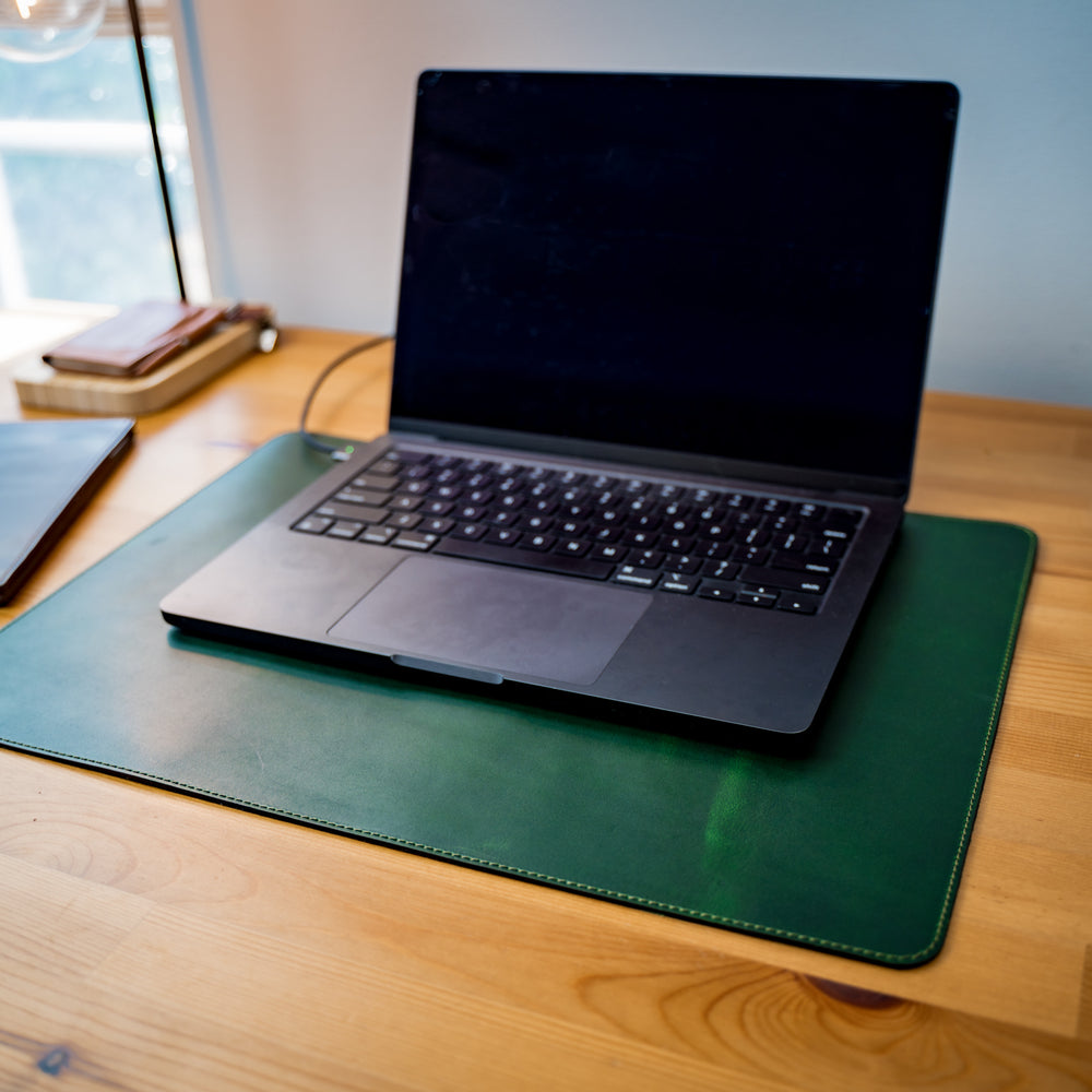 
                      
                        Milwaukee Leather Desk Pad - Green Moss
                      
                    