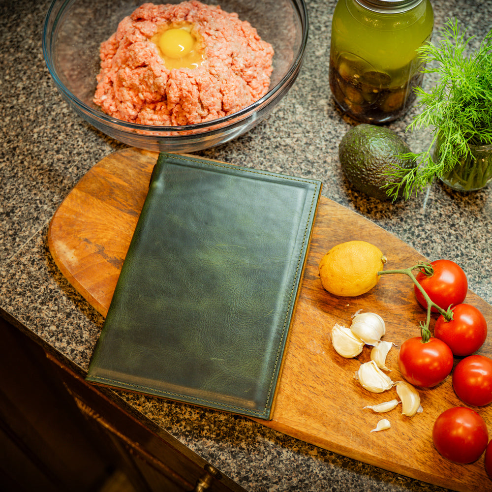 Hard Cover Menu - Green