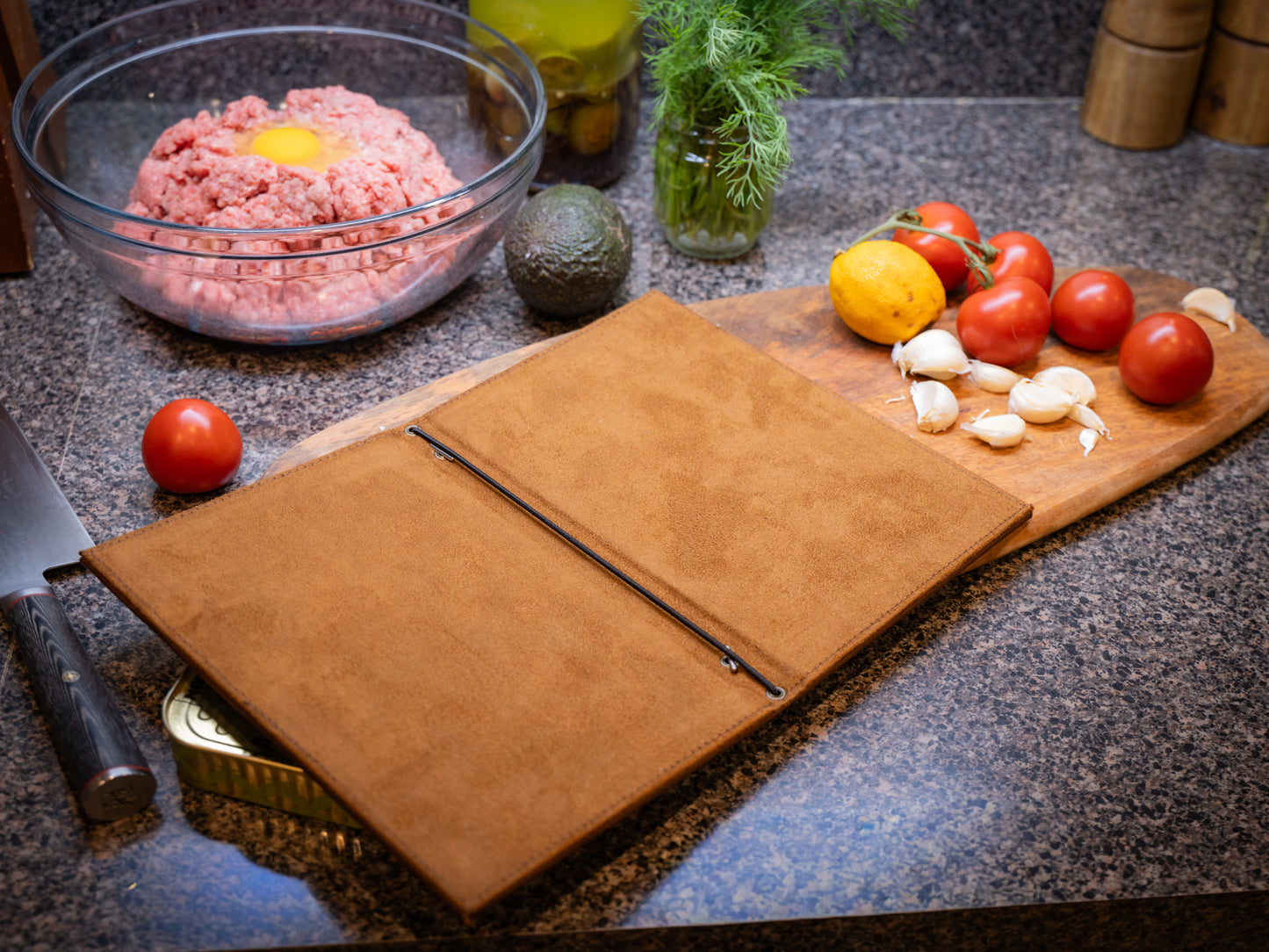 Hard Cover Menu - Black