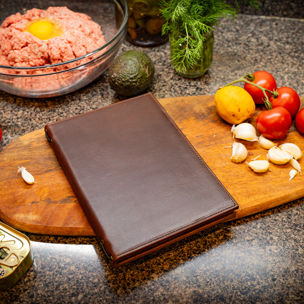 Hard Cover Menu - Chestnut