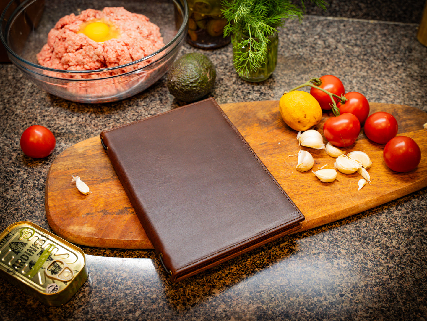 Hard Cover Menu - Chestnut