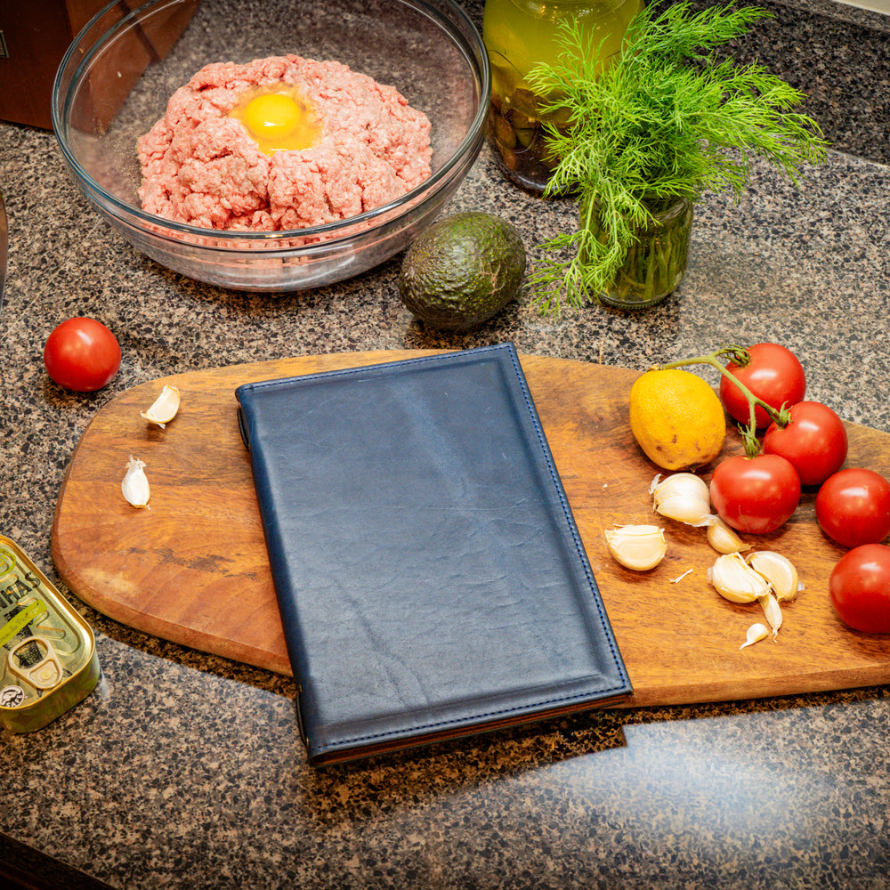 Hard Cover Menu - Navy