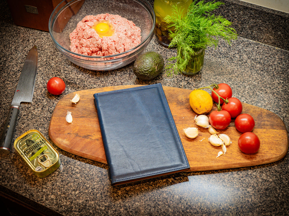 Hard Cover Menu - Navy