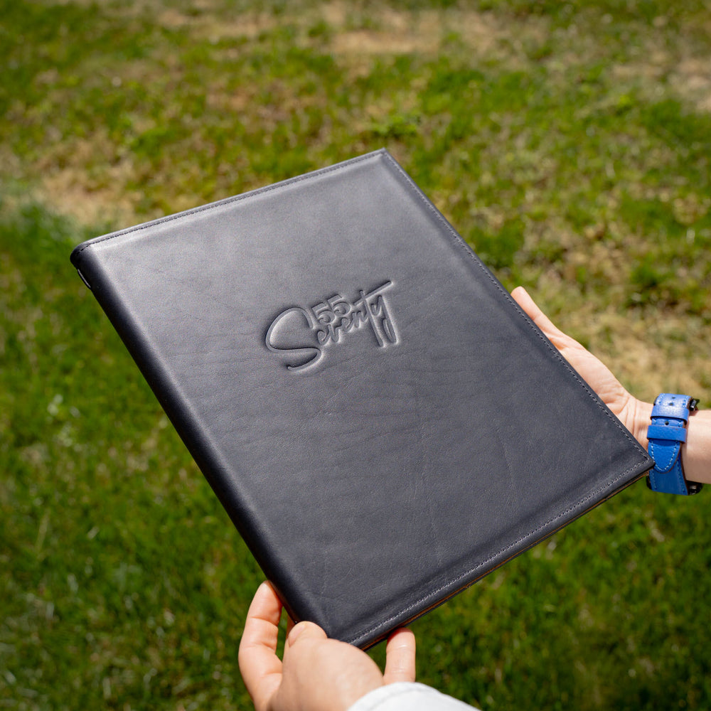 Milwaukee Leather Hardcover Menu with Corners - Black