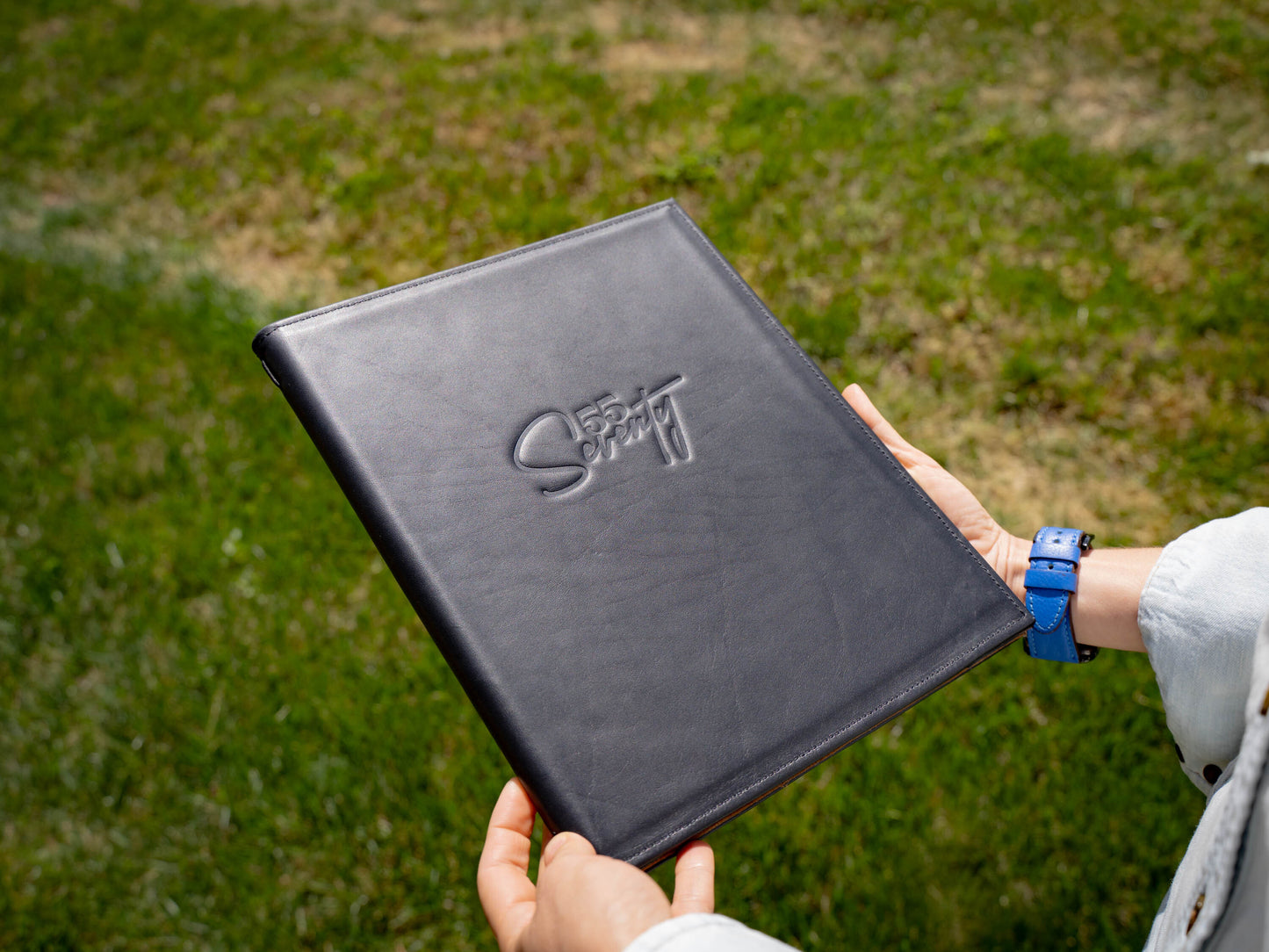 Milwaukee Leather Hardcover Menu with Corners - Black