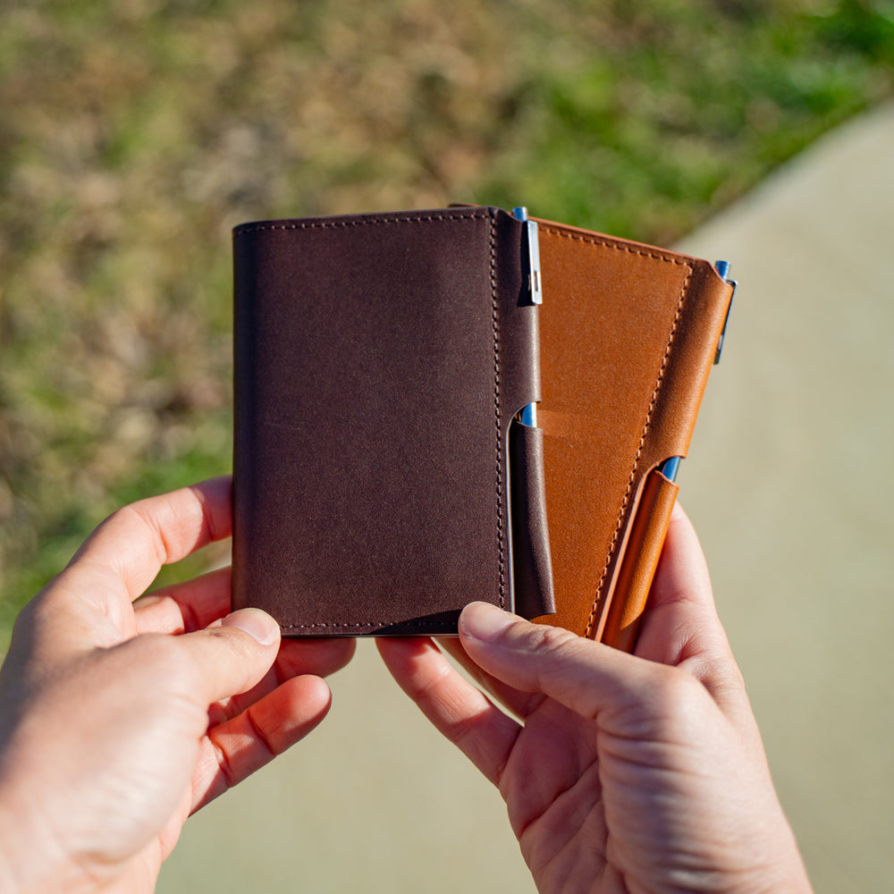 
                      
                        Vintage Leather Journal Wallet 2.0 with Pen XS - Brown
                      
                    