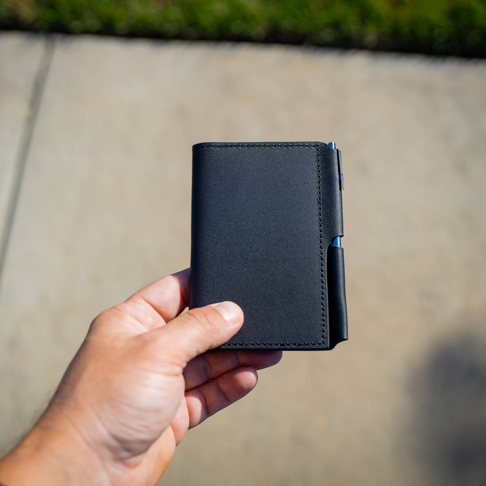 
                      
                        Vintage Leather Journal Wallet 2.0 with Pen XS - Black
                      
                    