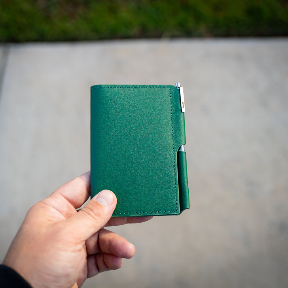 
                      
                        Vintage Leather Journal Wallet 2.0 with Pen XS - Green
                      
                    