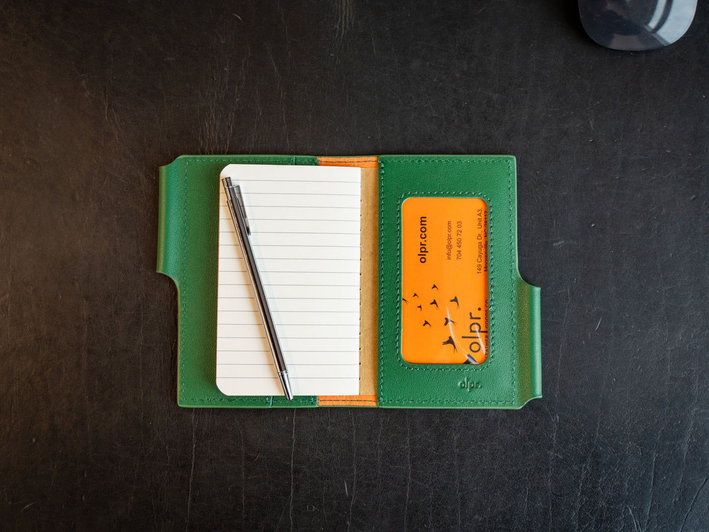 Vintage Leather Journal Wallet 2.0 with Pen XS - Green