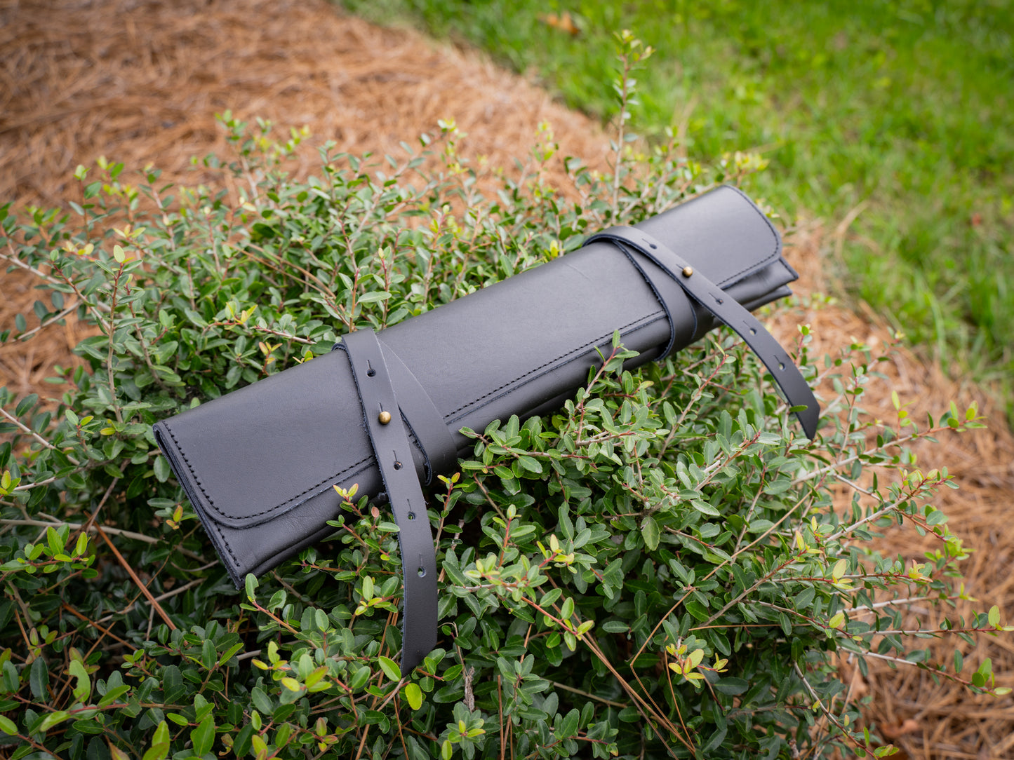 Handmade Leather Knife Case - Black