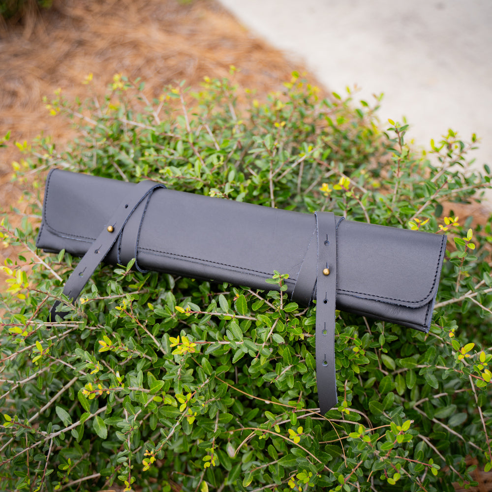 Handmade Leather Knife Case - Black