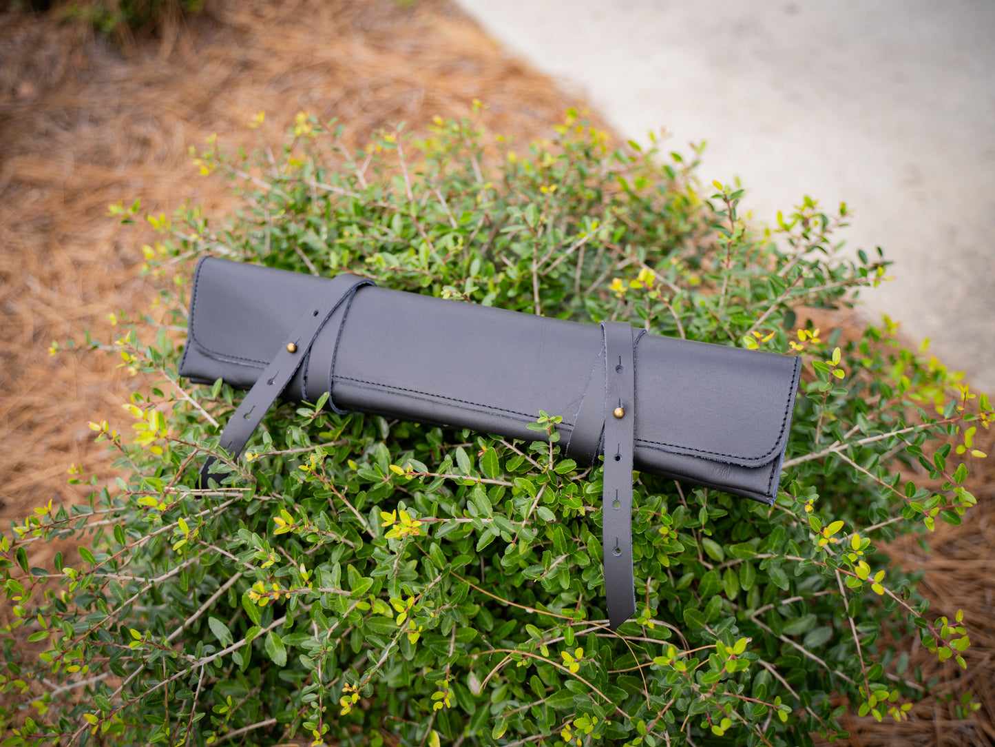 Handmade Leather Knife Case - Black