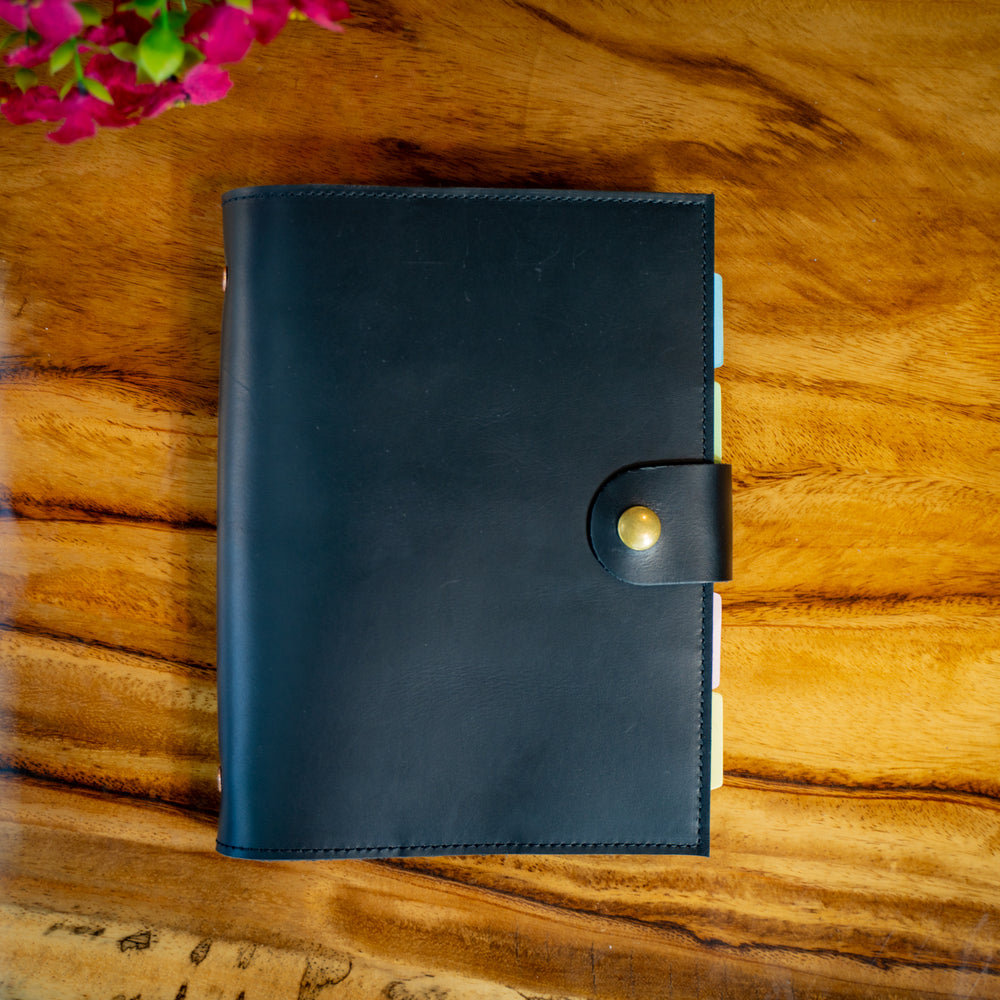 
                      
                        Leather Padfolio with Spiral Refill - Black
                      
                    