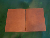 MEXICAN LEATHER SIMPLE MENU COVER - Chestnut