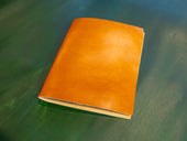 Mexican Leather Simple Menu Cover - Natural