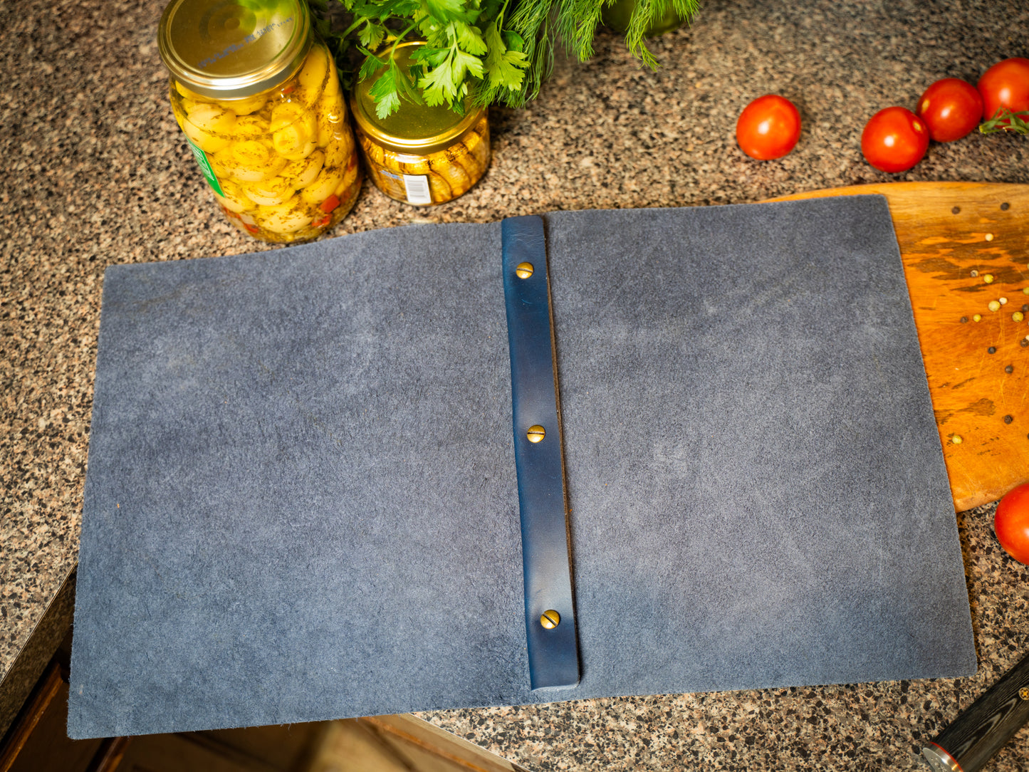 Milwaukee Leather Simple Menu Cover - Navy