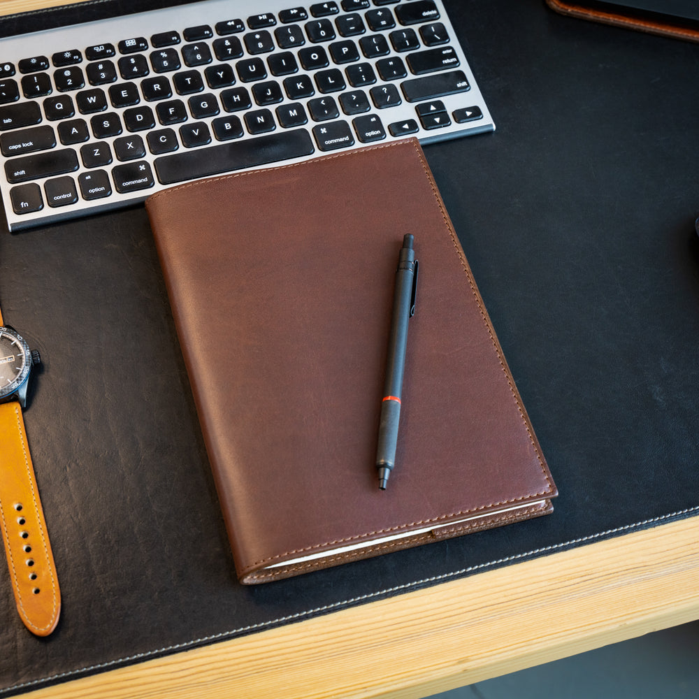 Milwaukee Leather Midori Notebook Cover - Chestnut