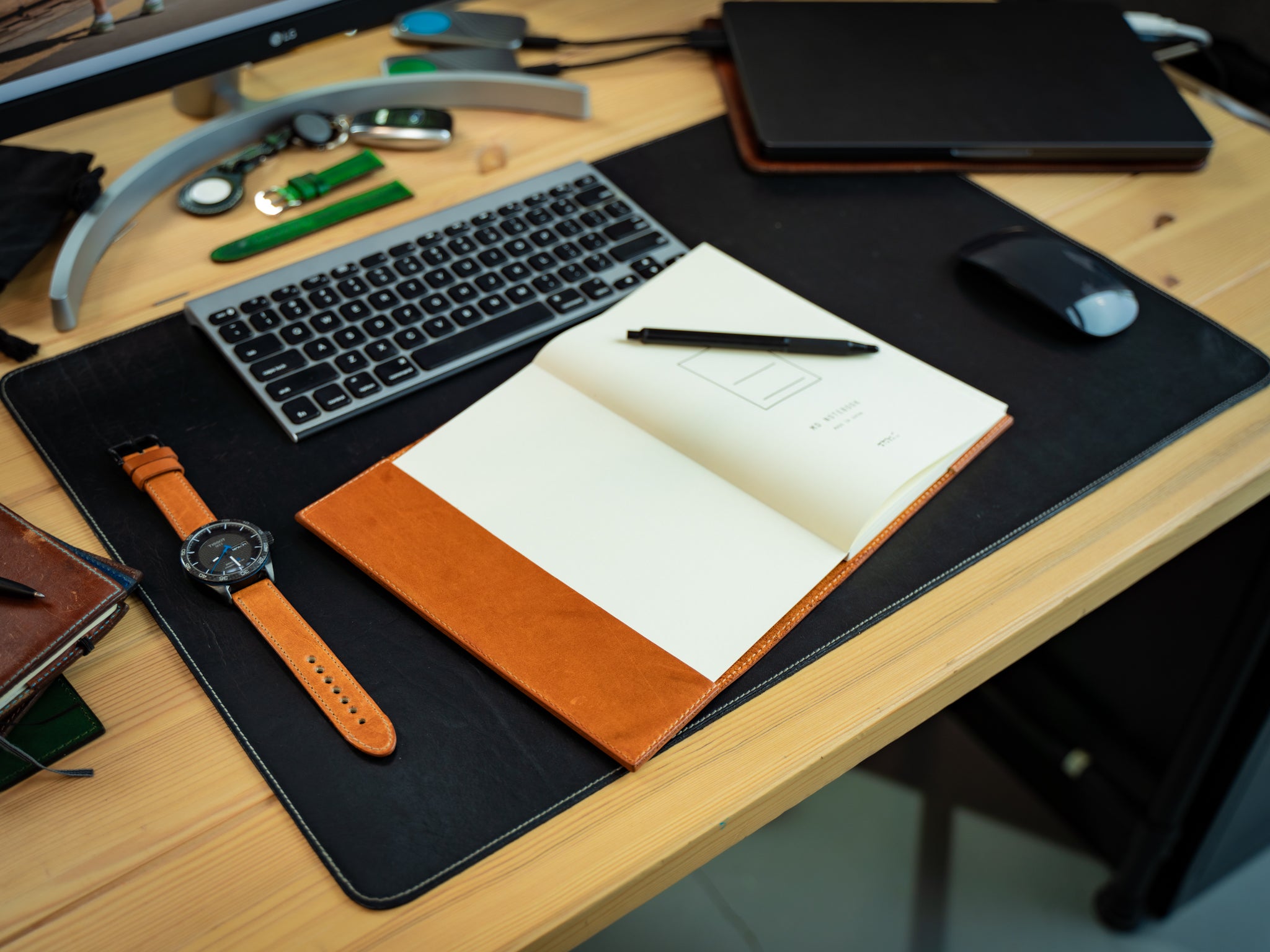 Milwaukee Leather Midori Notebook Cover - Natural | olpr.