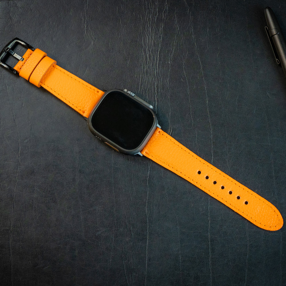 
                      
                        Italian Leather Apple Watch Band - Orange
                      
                    