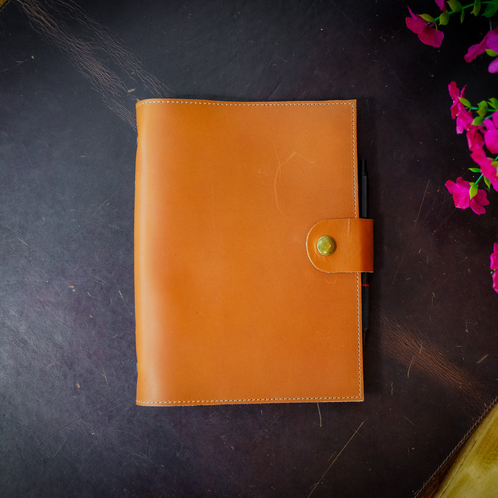 
                      
                        Leather Padfolio with Spiral Refill - Natural
                      
                    