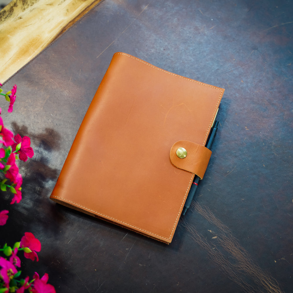 
                      
                        Leather Padfolio with Spiral Refill - Natural
                      
                    