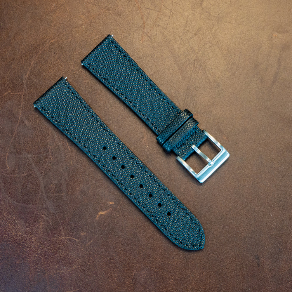 
                      
                        Saffiano Leather Watch Band - Black
                      
                    