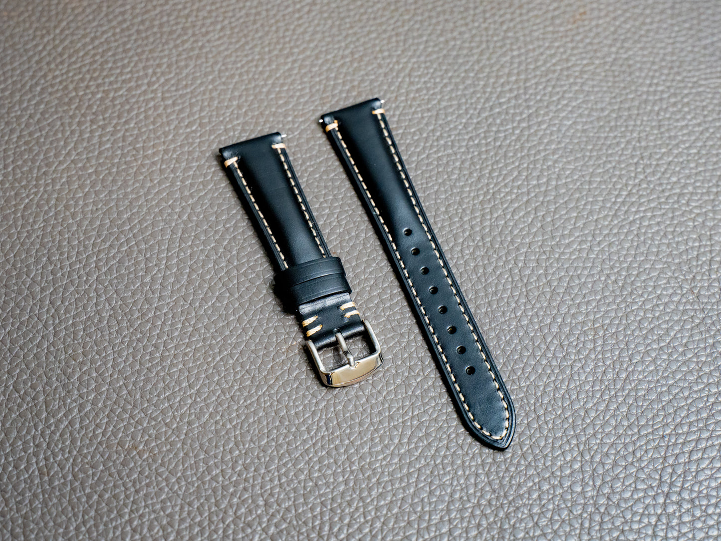 Cordoba Leather Watch Band - Black