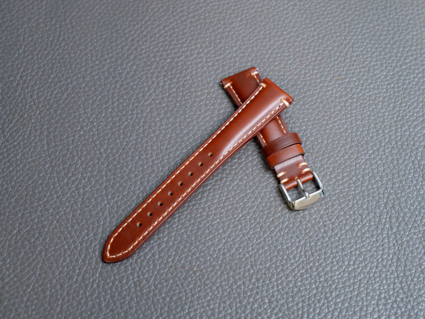 Cordoba Leather Watch Band - Chestnut