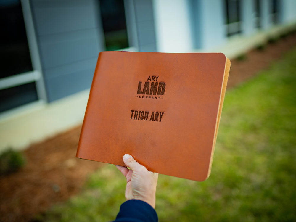 Mexican Leather Horizontal Simple Menu Cover - Natural